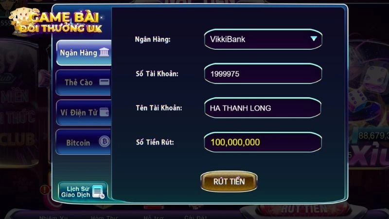 Rút tiền 789Club