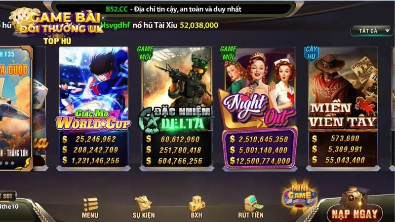 Giftcode nohu B52